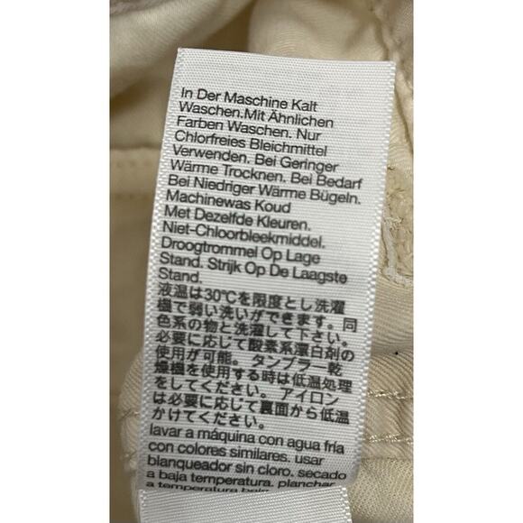 Madewell Factory Cream Low Slung Cargo Wide Leg Pants Regular Size 26 - Picture 7 of 9